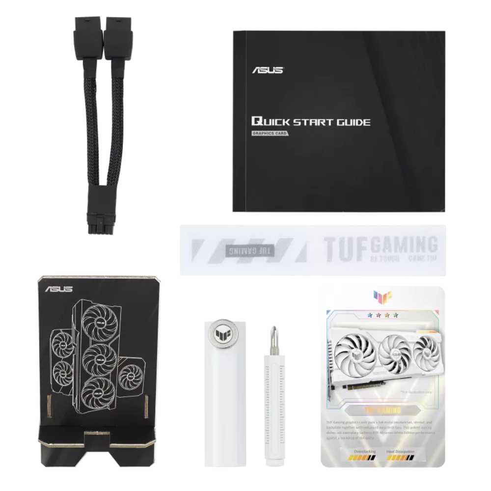 Видеокарта Asus TUF-RTX4070TIS-O16G-WHITE-GAMING 16 Гб GDDR6X 21000 МГц - фото 8 Видеокарта Asus TUF-RTX4070TIS-O16G-WHITE-GAMING 16 Гб GDDR6X 21000 МГц - фото 8