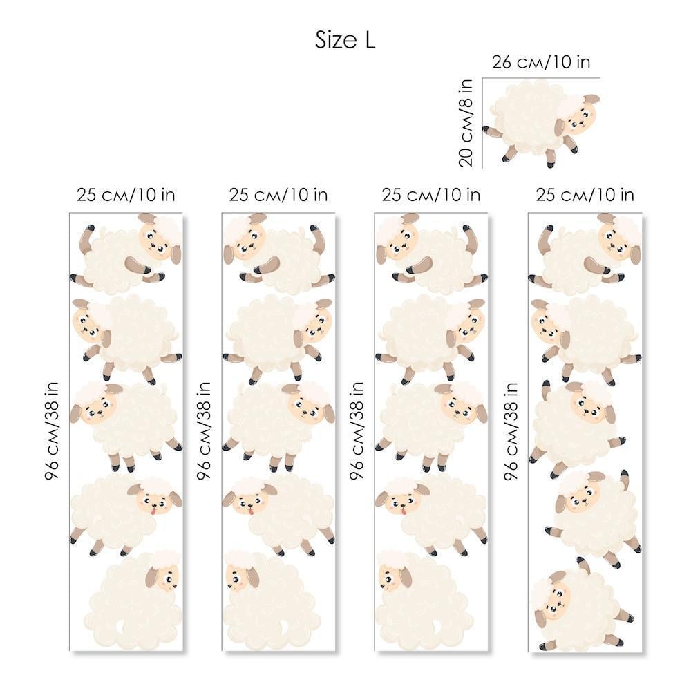 Декор детской комнаты Lipko Овцы размер L (717L) - фото 3