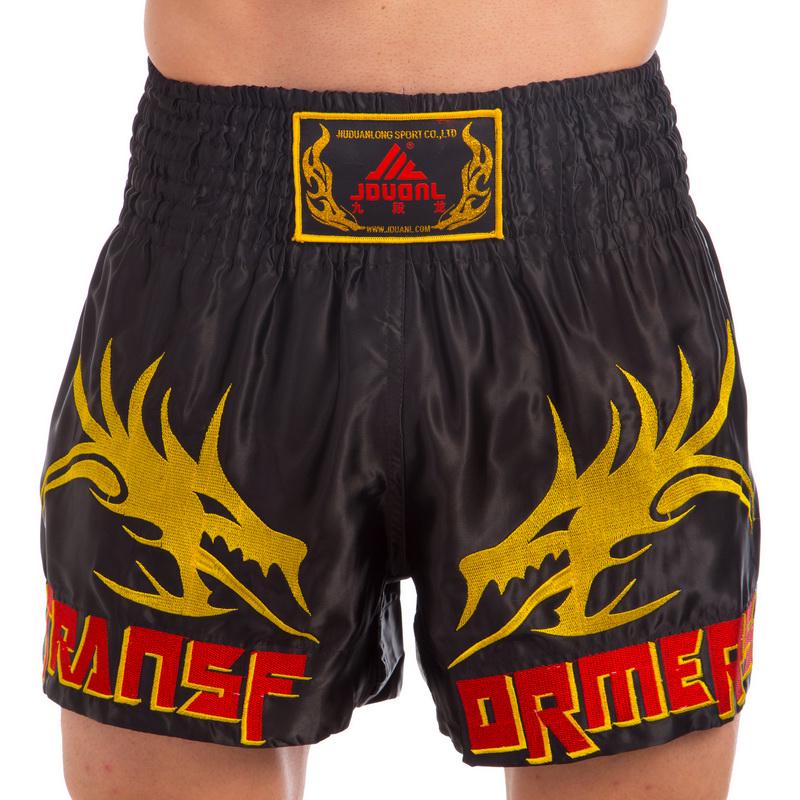 Шорты для тайского бокса и кикбоксинга SP-Planeta CO-3280 M Черный