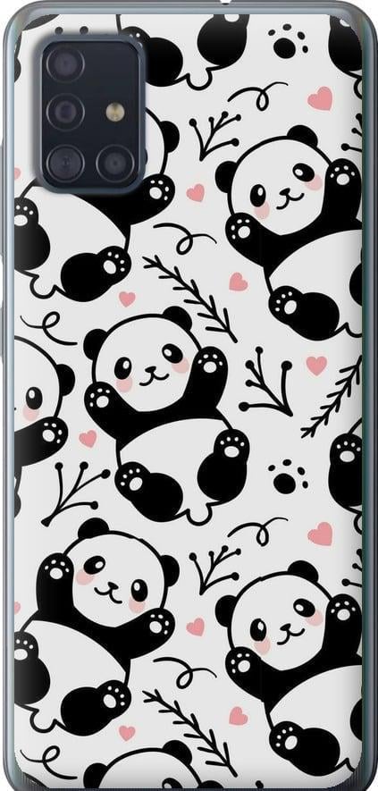 Чехол на Samsung Galaxy A51 2020 A515F Панды (4318u-1827-42517)
