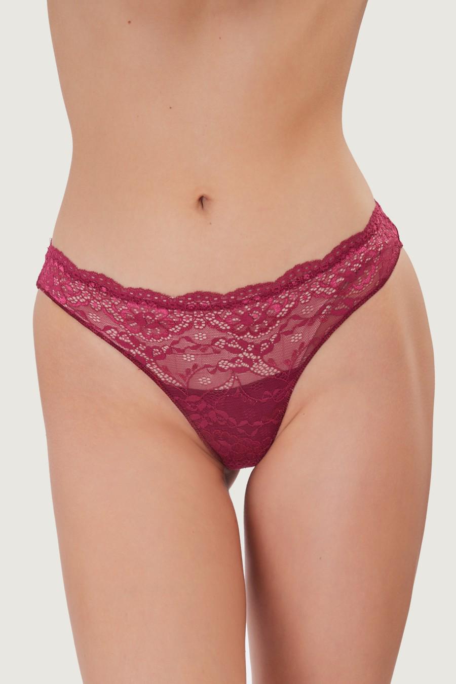 Трусики бразилиана Emy р. 5/XL Бордовый (78269)