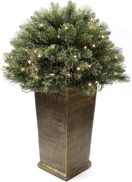 Напольный новогодний Led-декор из искусственной хвои в вазоне 90 см 150 веток (BD-840-115)