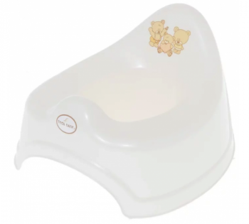 Горшок классический Tega Baby Медведи Белый перламутр (MS-001-118)