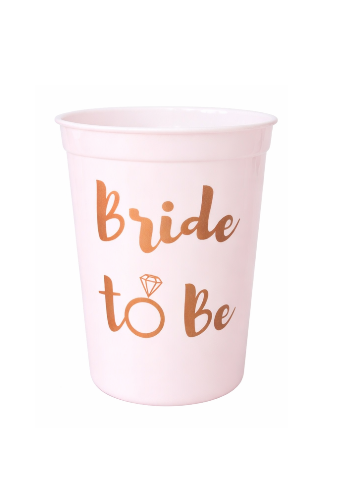 Стакан праздничный для девичника ''Bride to Be'' Белый с золотой надписью (100)