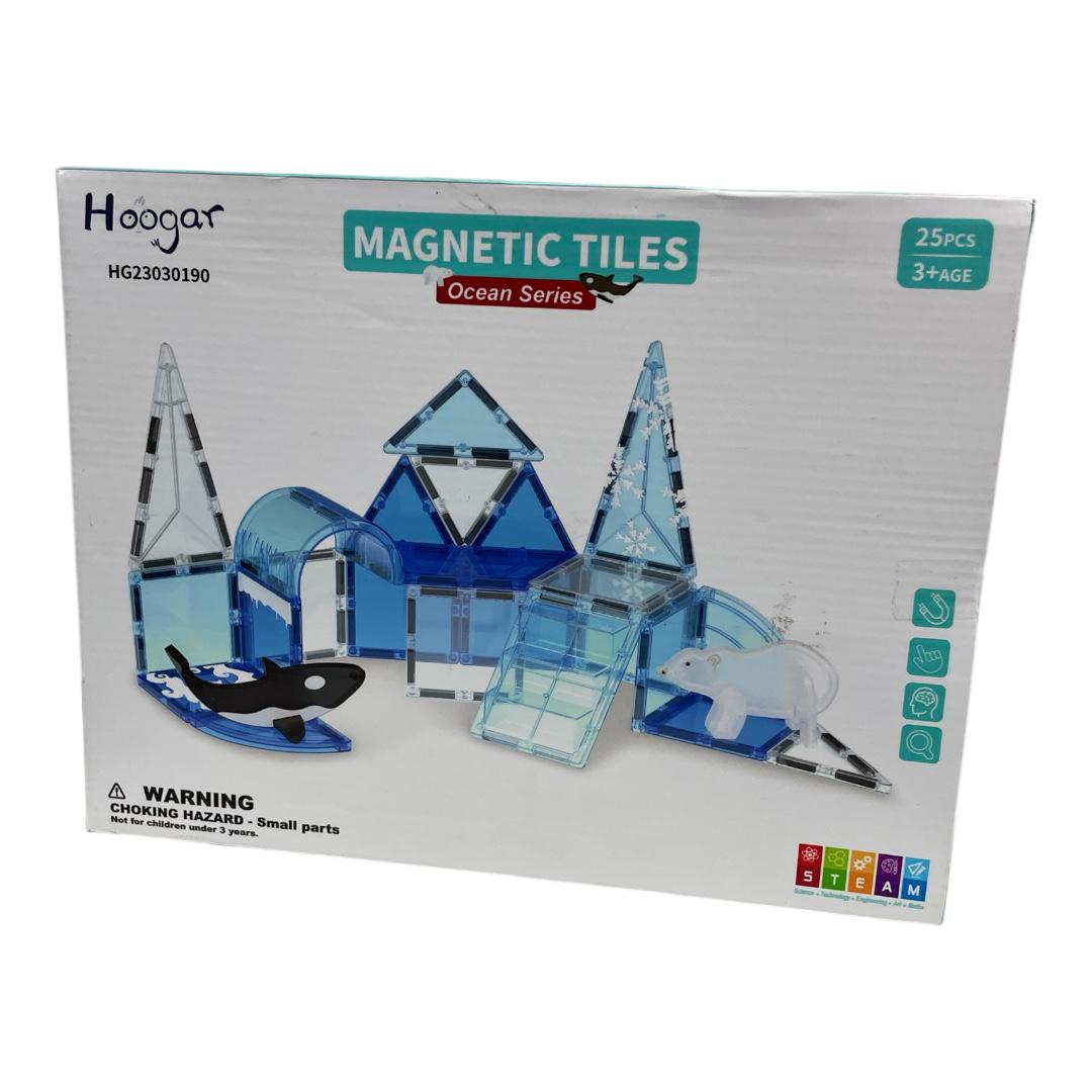 Конструктор магнитный Hoogar Ocean Series 25 шт. Голубой (55101)