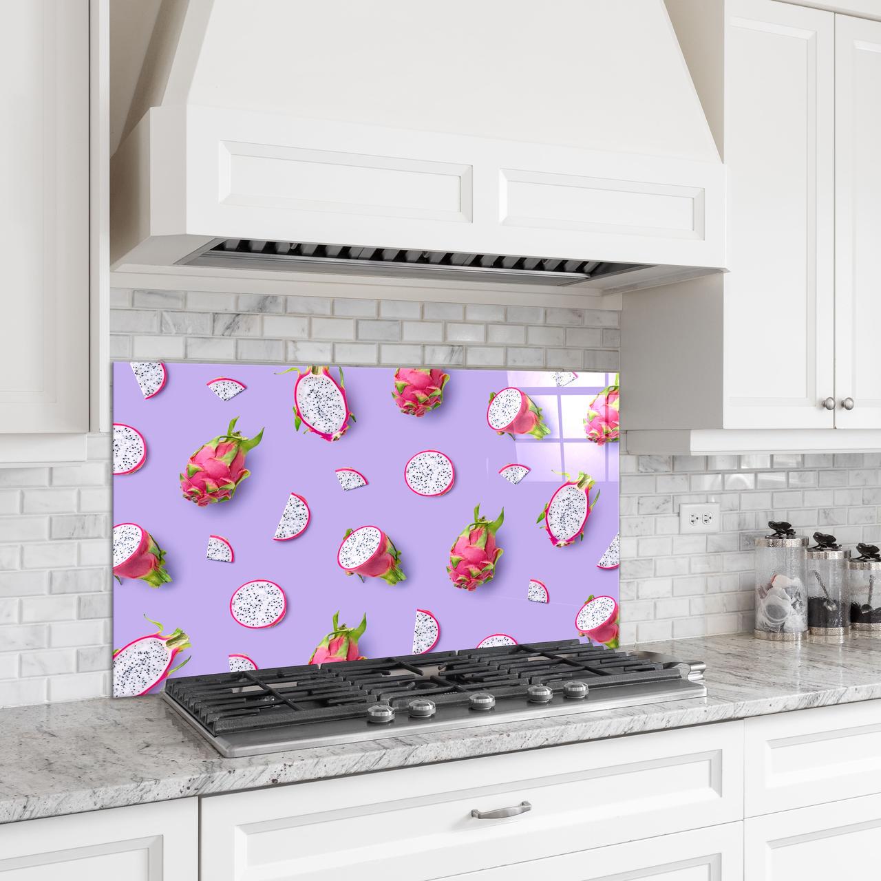 Стеклянная панель NovellaPrint для кухни Питахайя 90х60 см (1018.3)