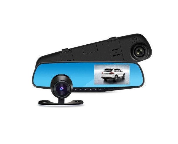 Видеорегистратор DVR MOD L-708/4844/1388E зеркало с двумя камерами