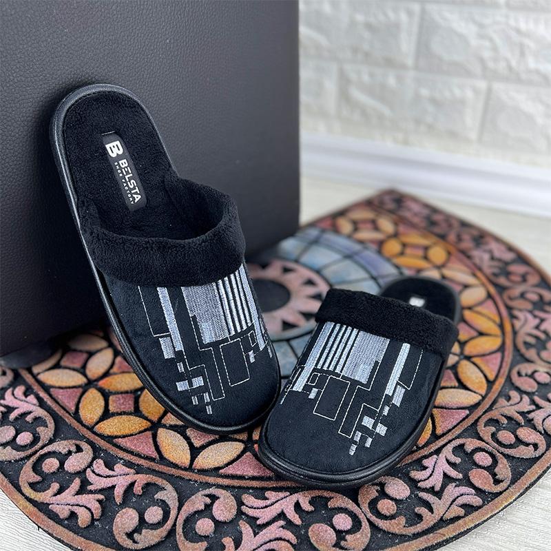 Домашні тапочки чоловічі БЕЛСТА VS-00033-3 27,5 см p. 43 Чорний (45094327)