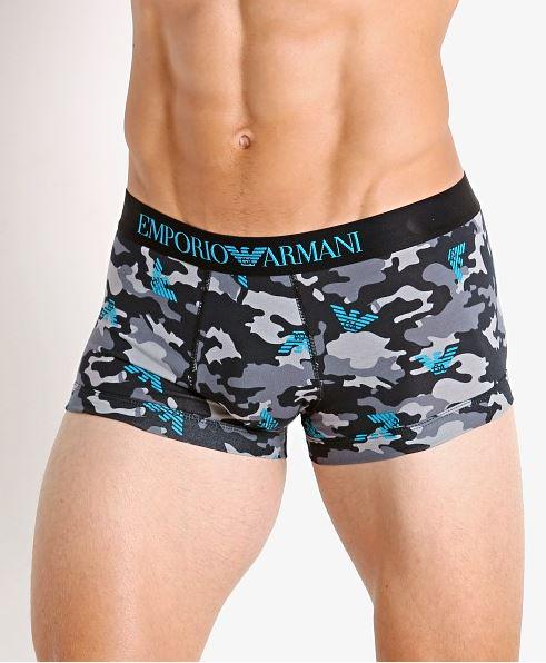 Трусы мужские Emporio Armani L принт (1P508-111389чер)