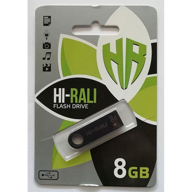 Флеш-накопитель USB Hi-Rali 8 Gb Черный (000043345)