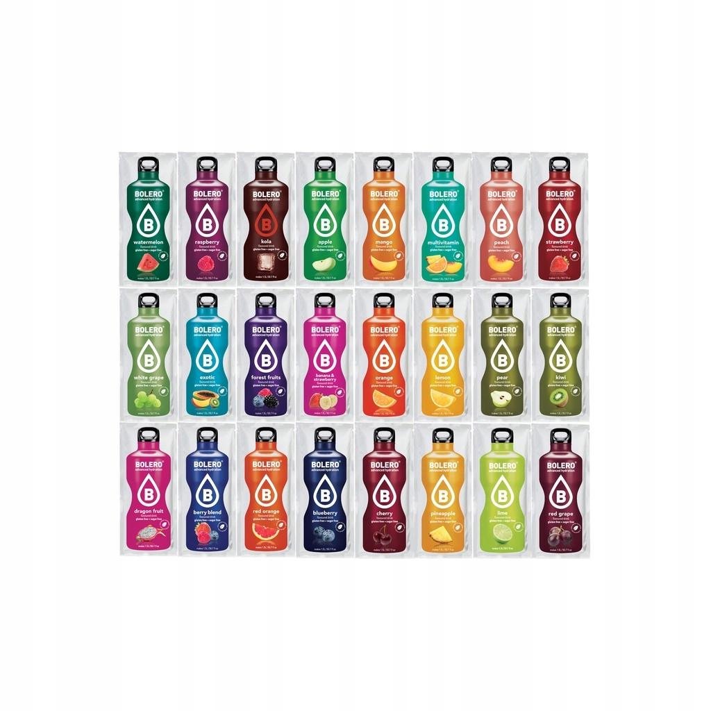 Солодка вода Bolero мікс смаків у порошку без цукру 9 г 24 шт.