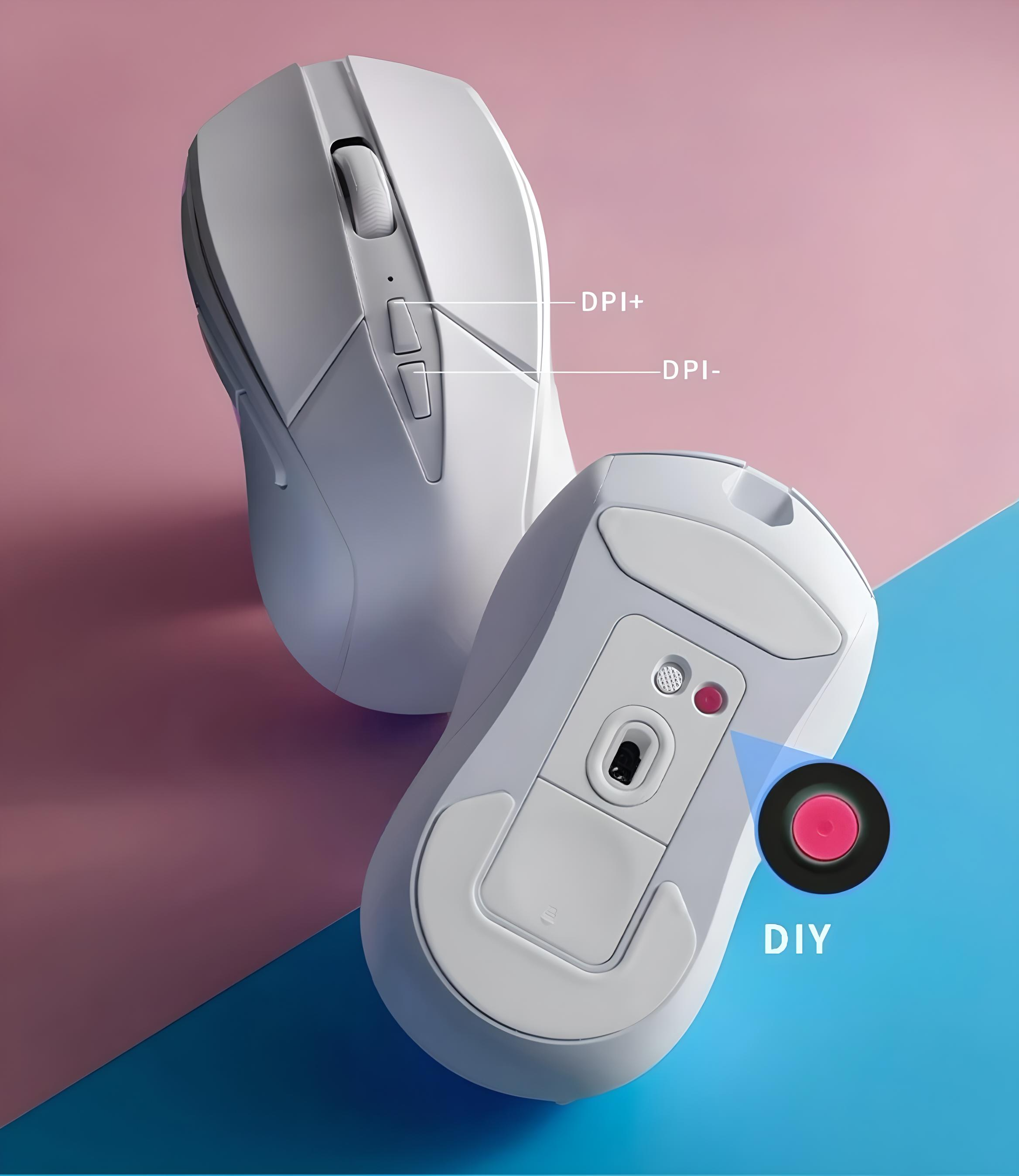 Компьютерная мышка RAPOO V300 SE с комбинированным подключением/аккумулятором 12000 DPI Белый (10276574) - фото 5 Компьютерная мышка RAPOO V300 SE с комбинированным подключением/аккумулятором 12000 DPI Белый (10276574) - фото 5