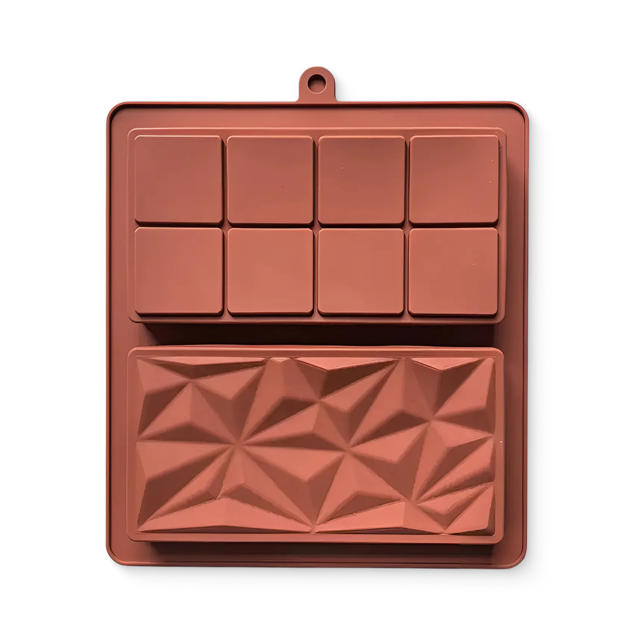 Форма силіконова глибока подвійна для шоколаду Дубайський шоколад (2573818919)