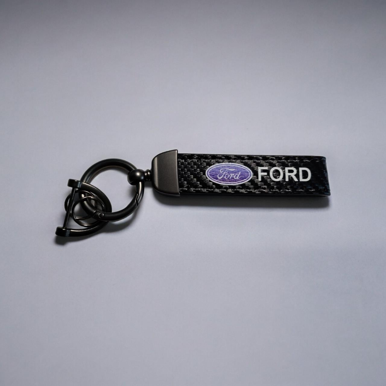 Брелок автомобильный Ford кожаный с карабином экокожа/металл (2235949687)