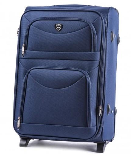 Валіза текстильна Wings 6802 M на 2 колесах Синій (CETKNWI6802MS2SIN) - фото 1