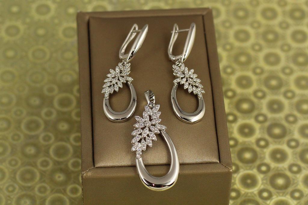 Набор Xuping Jewelry Дыхание севера Серебристый (33853376)