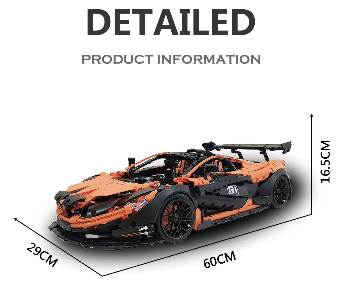 Конструктор спортивний автомобіль McLaren на радіокеруванні 3316 деталей (KO-37) - фото 5 Конструктор спортивний автомобіль McLaren на радіокеруванні 3316 деталей (KO-37) - фото 5