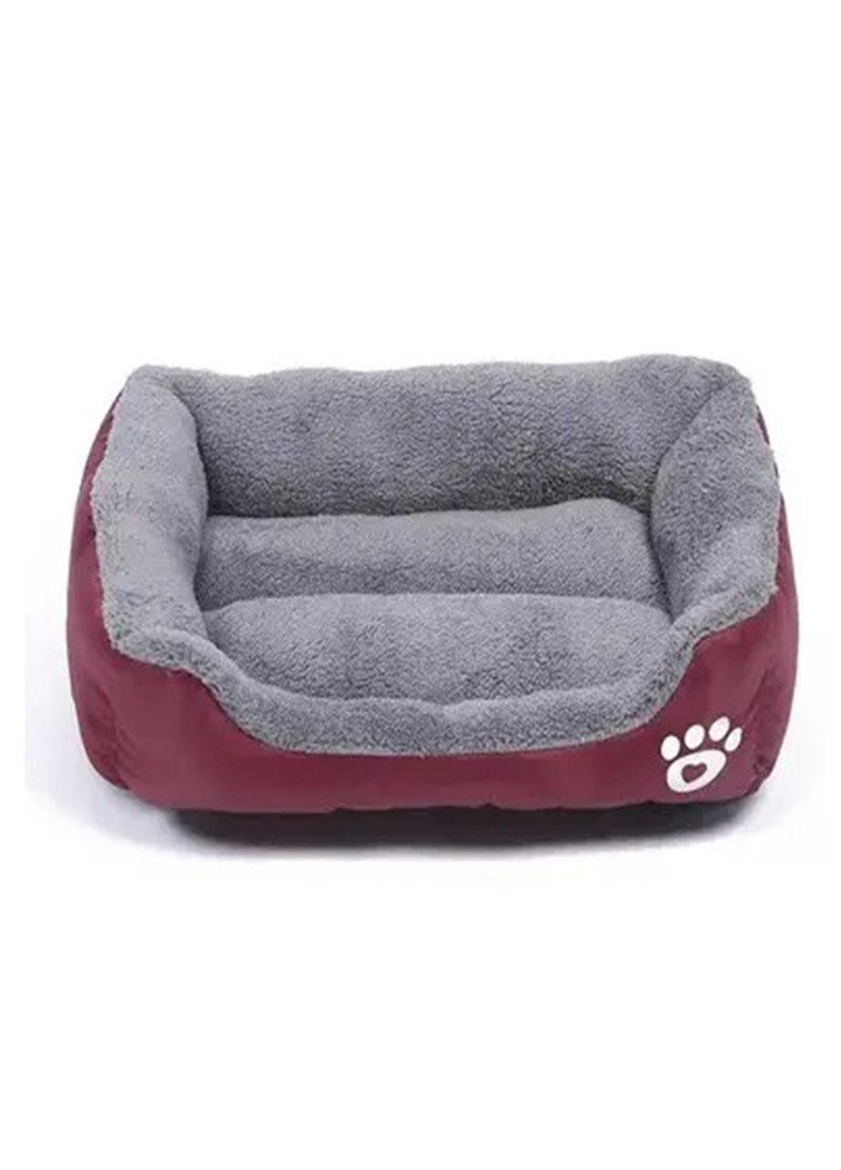 Лежанка-пуф для котів та собак Zoomax невеликих порід тканина з ПП Котляр 40х25х33 см Червоний (2664789о)