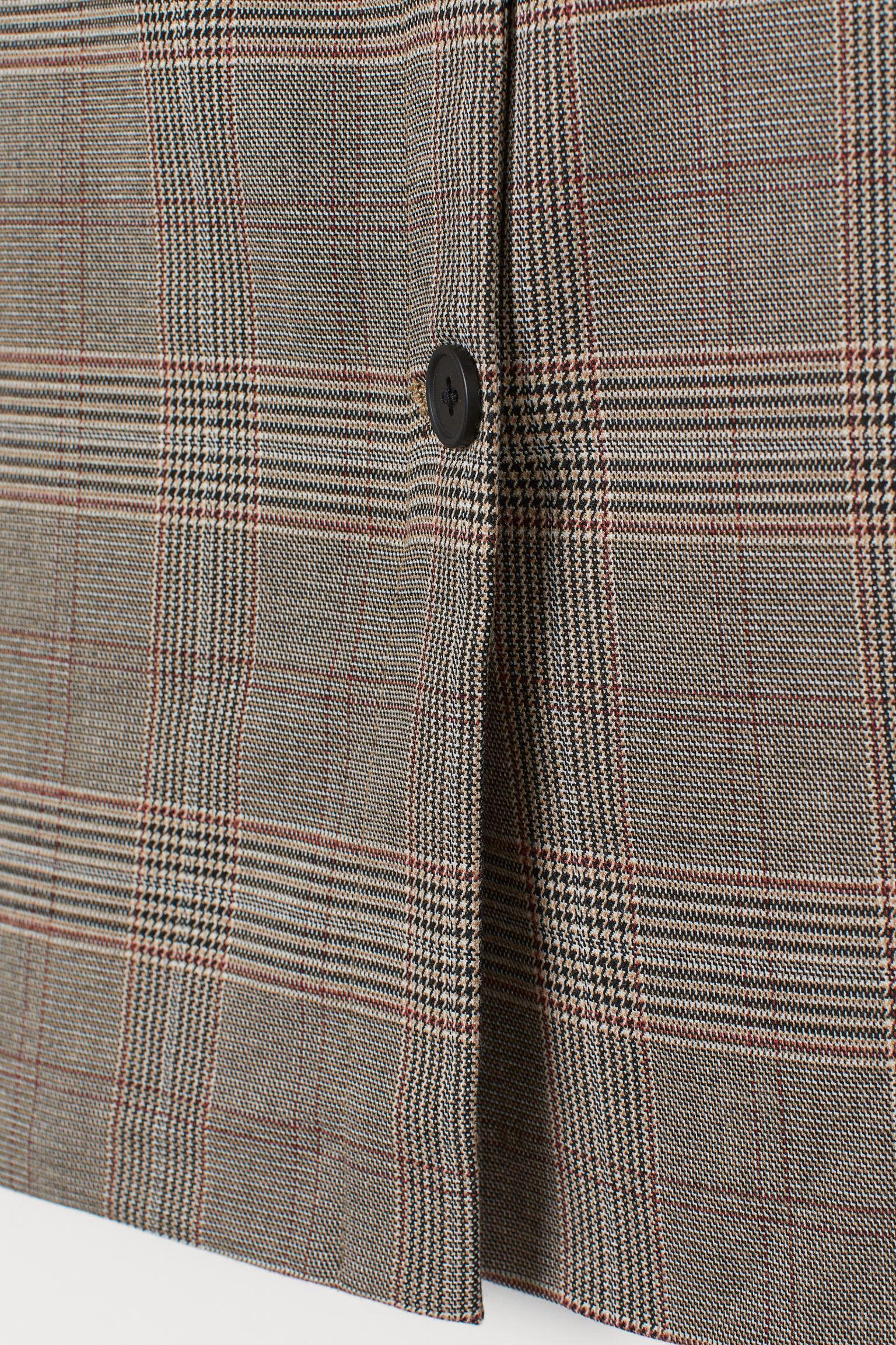 Юбка в клеточку р. 40 Серо-бежевый (6557100sm) - фото 2