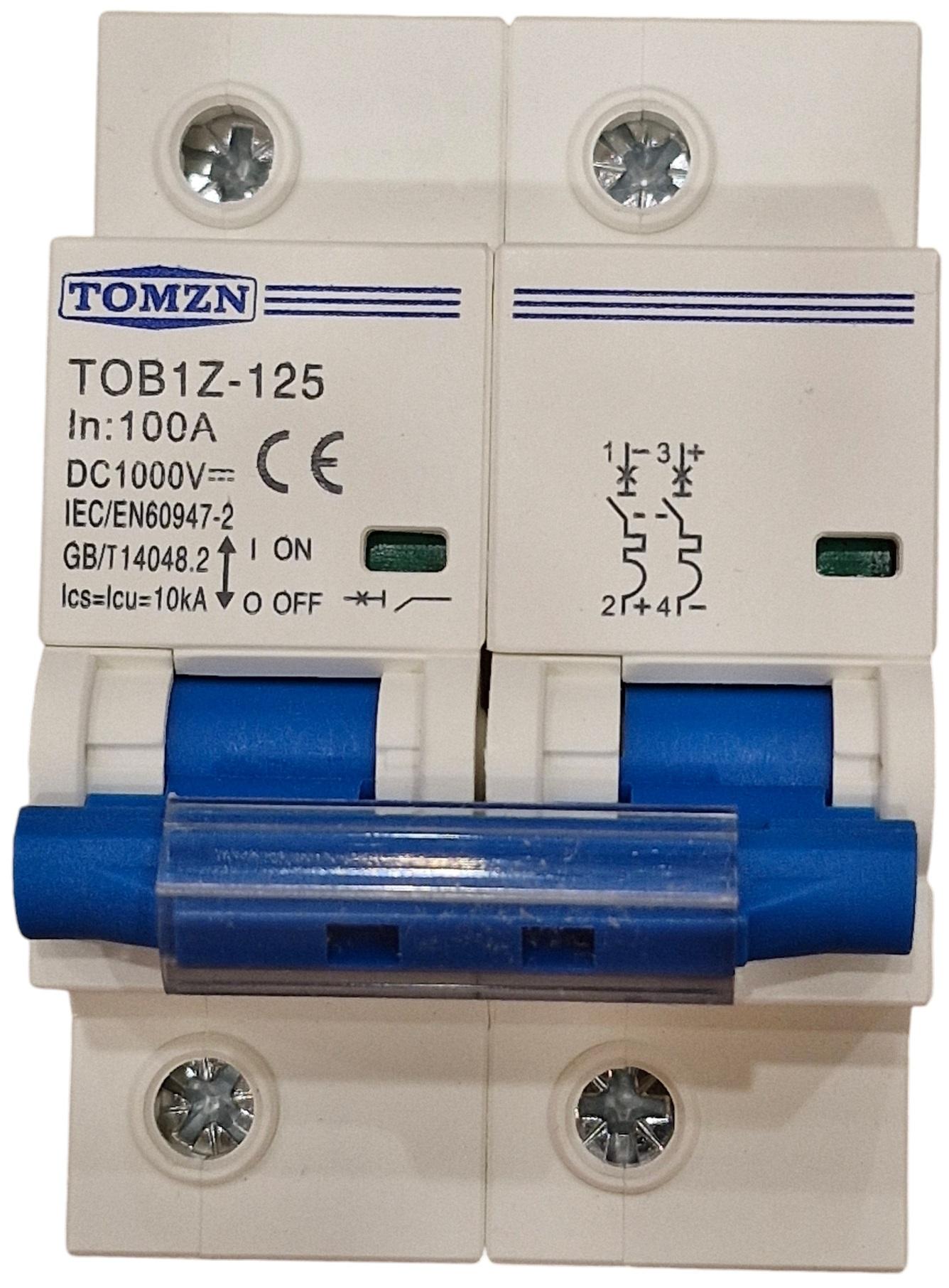 Вимикач постійного струму TOMZN автоматичний DC 100 А двополюсний до 600 В (101658509) - фото 3 Вимикач постійного струму TOMZN автоматичний DC 100 А двополюсний до 600 В (101658509) - фото 3