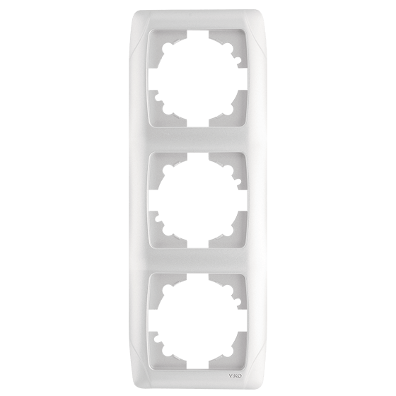 Рамка для розетки Viko Carmen 3-на вертикальна Білий (90571003)