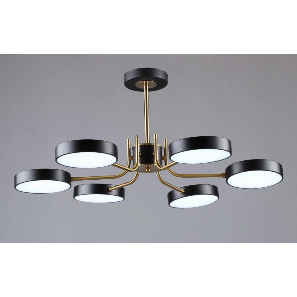 Люстра світлодіодна в стилі лофт Sirius B N6371/6 BK+COP (27472097)