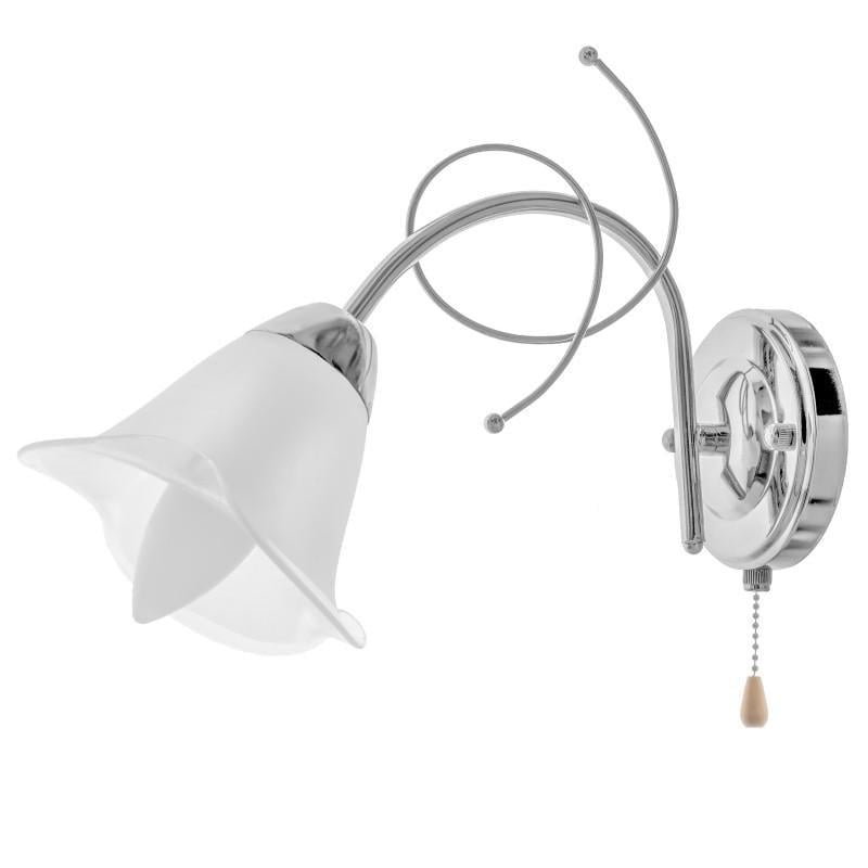 Бра настенное классическое накладное Brille LK-574W/1 E14 CH 26-913