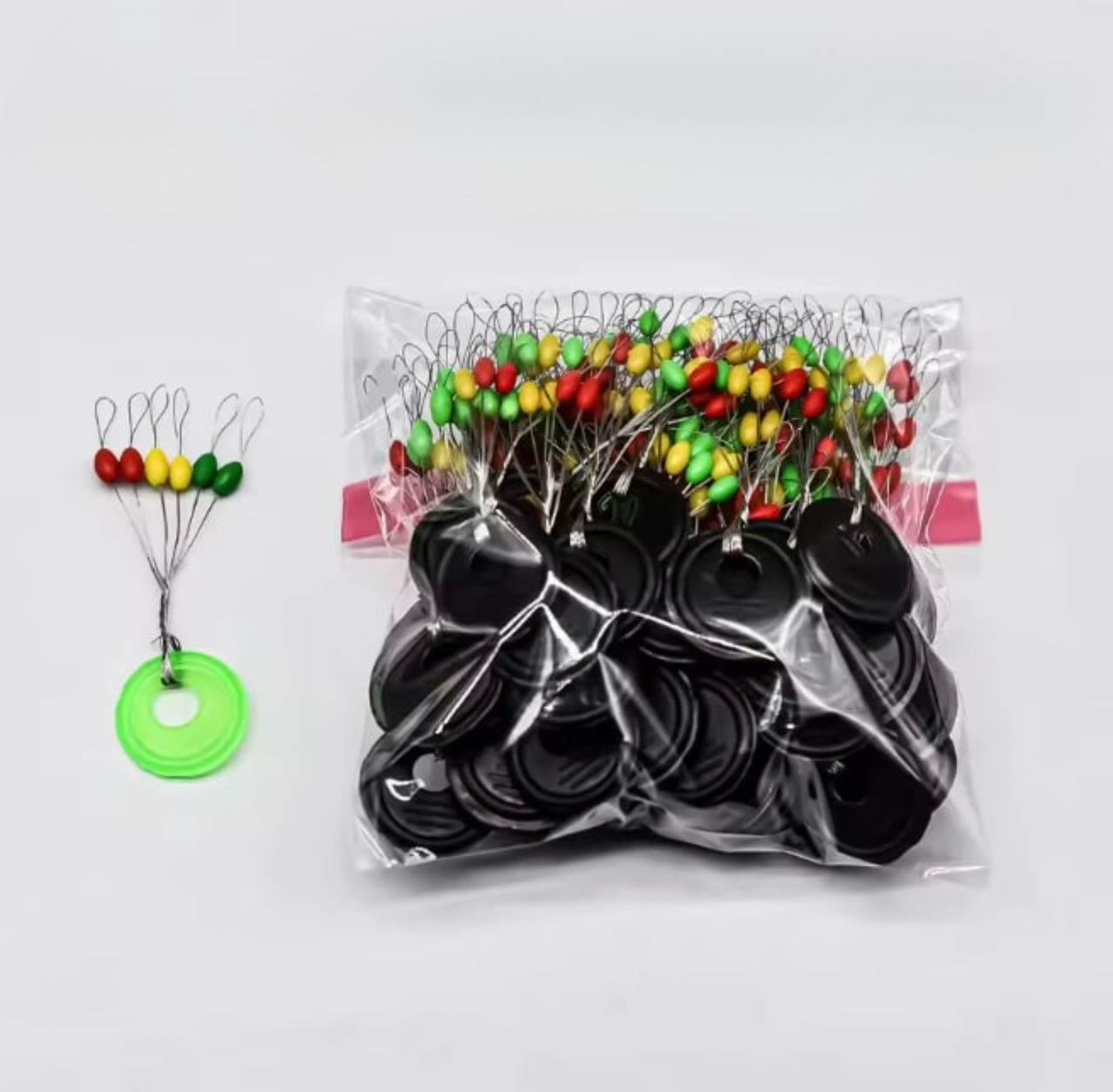 Стопор силиконовый для рыбалки леска шнур 30 шт. (29434170)