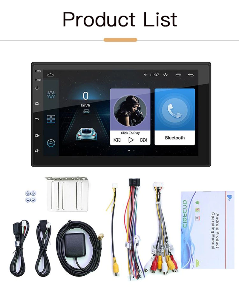 Автомагнитола 2 Din 10 Android Wi Fi - фото 10