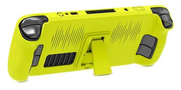 Защитный чехол с крышкой пластиковый для Steam Deck Yellow (ACS-PPZCWKFSDyl)
