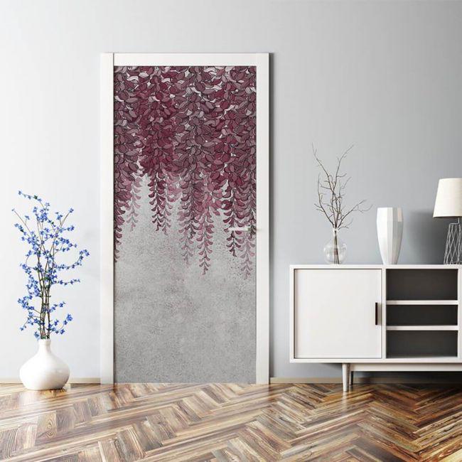 Наклейка интерьерная на двери Sticker Wall SW-00000923 Листья 104х210 см