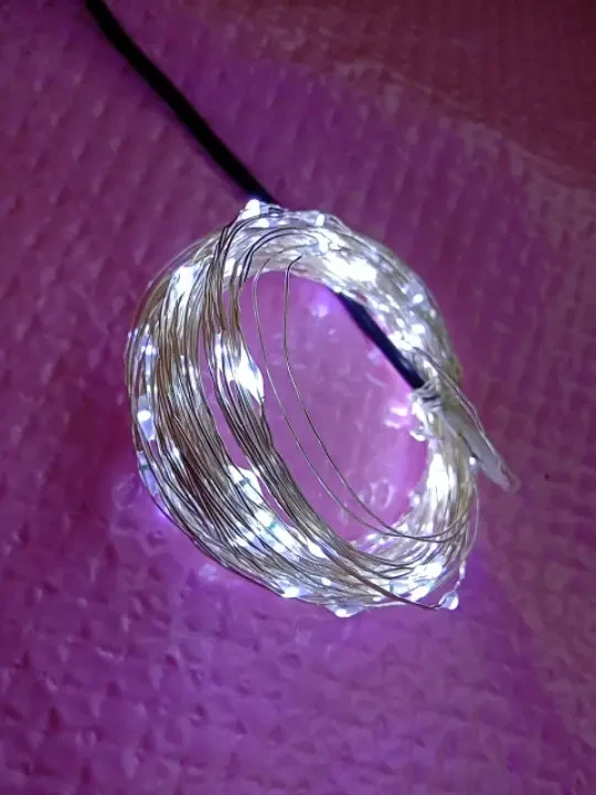 Гирлянда электрическая Домик 100 LED белый свет провод 10 м