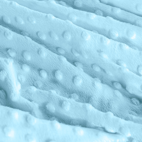 Ткань плюш однотонный IDEIA Minky Dot 1,6 м Голубой (2200004157269)