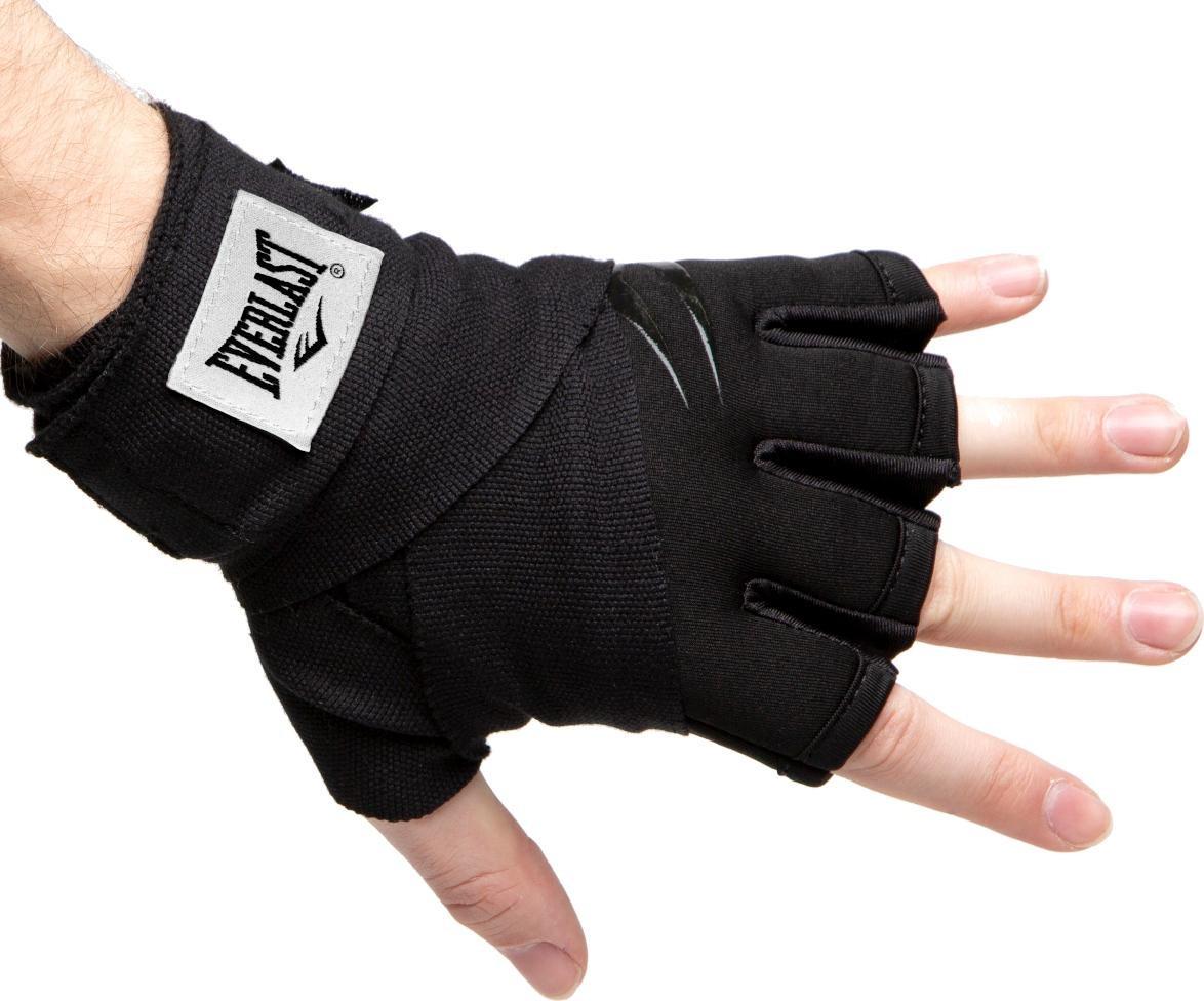 Бинти-рукавички Everlast EVERGEL FAST WRAPS Уні XL Чорний (875843-70-8) - фото 1