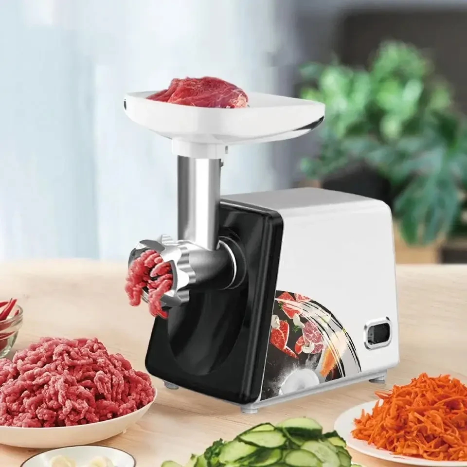 М'ясорубка електрична RAF R.3367 у металевому корпусі 2500 Вт Білий (29203596) - фото 4