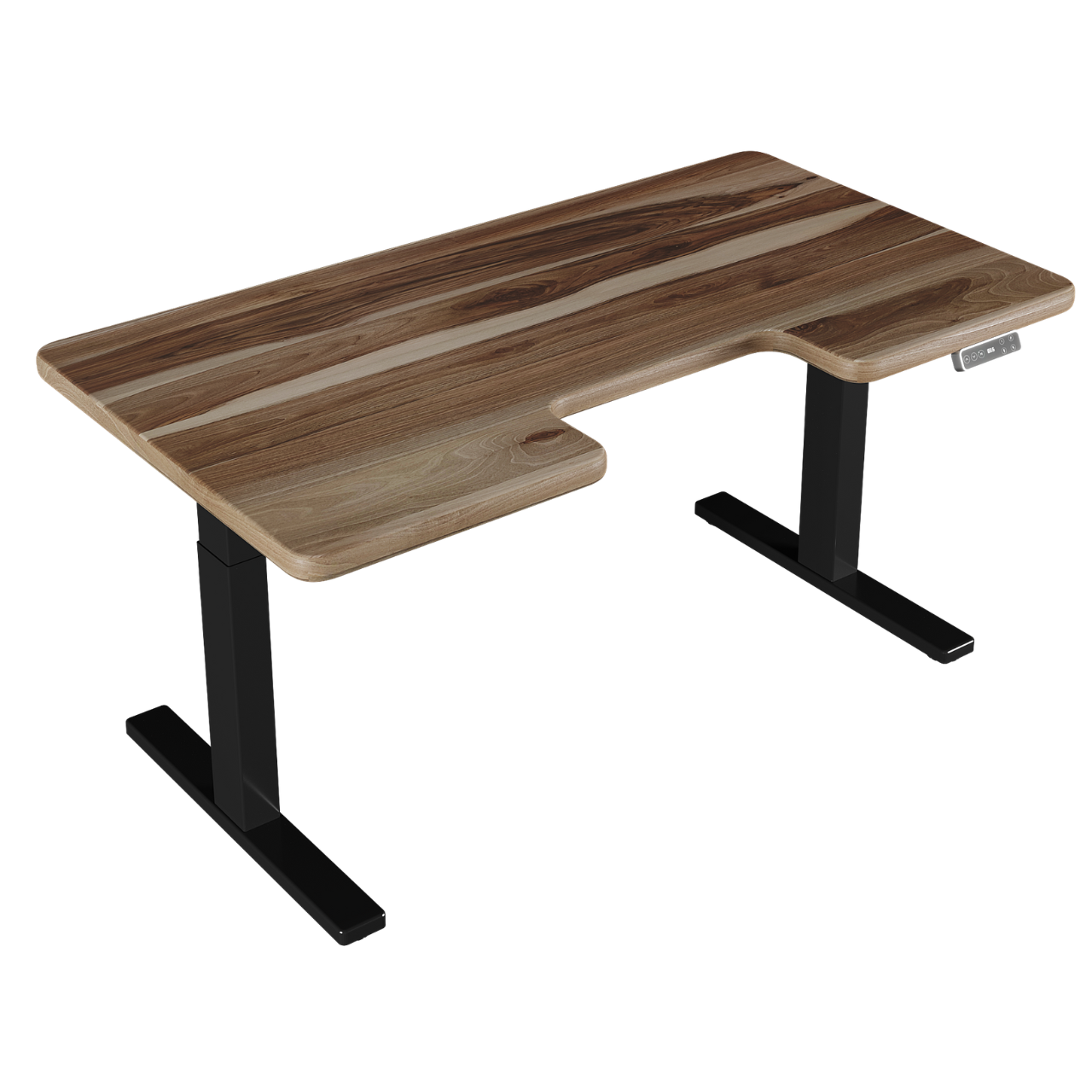 Стол TEHNOTABLE BestFit Pro с регулировкой высоты и столешницей из натурального ореха с эргономическим вырезом 1500x820x40 мм (005-19-01/020-17-02) Стол TEHNOTABLE BestFit Pro с регулировкой высоты и столешницей из натурального ореха с эргономическим вырезом 1500x820x40 мм (005-19-01/020-17-02)