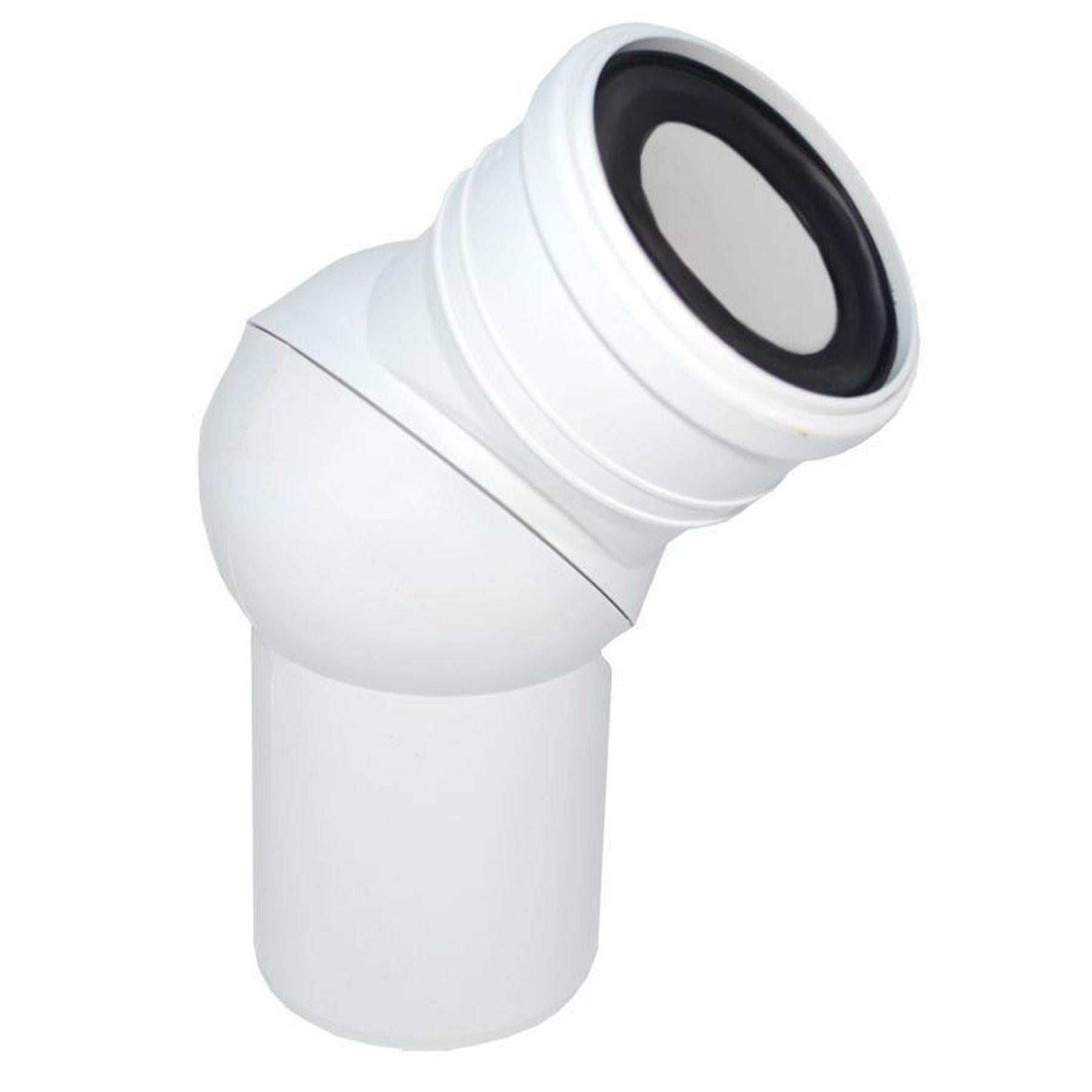 Колено универсальное Waterstal WC Ø 110 45°/90° (000018050) Колено универсальное Waterstal WC Ø 110 45°/90° (000018050)