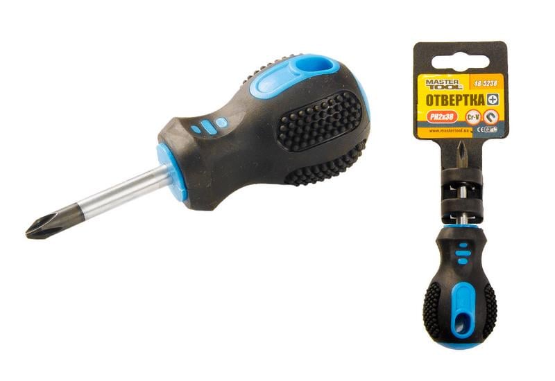Отвертка крестовая Mastertool РН2х38 мм (48-5238) Отвертка крестовая Mastertool РН2х38 мм (48-5238)