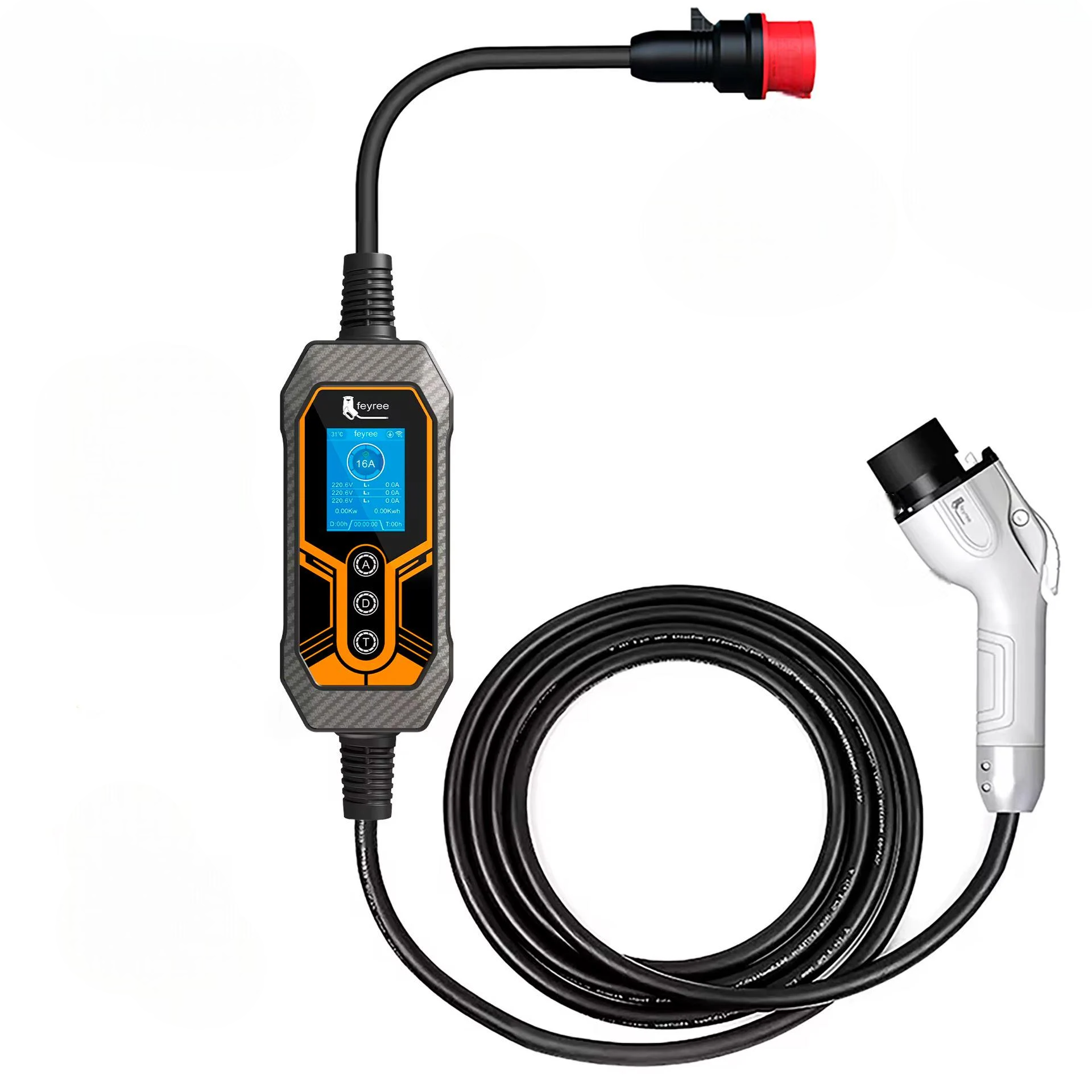 Зарядка для электромобиля Feyree 11 кВт 16A GB/T Lion EV K8 APP Wi-Fi (FR11-16-GB/T-K8-C5) Зарядка для электромобиля Feyree 11 кВт 16A GB/T Lion EV K8 APP Wi-Fi (FR11-16-GB/T-K8-C5)