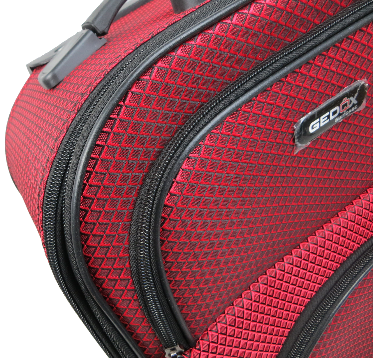Чемодан на колесах Gedox GD Polo маленький в клетку 42 л Красный - фото 8