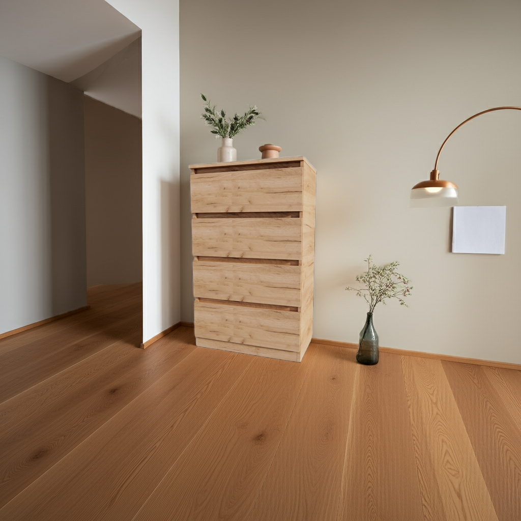 Комод MEBEX на 4 шухляди 60х40х100 см Дуб Крафт (VM4B600DC) - фото 1