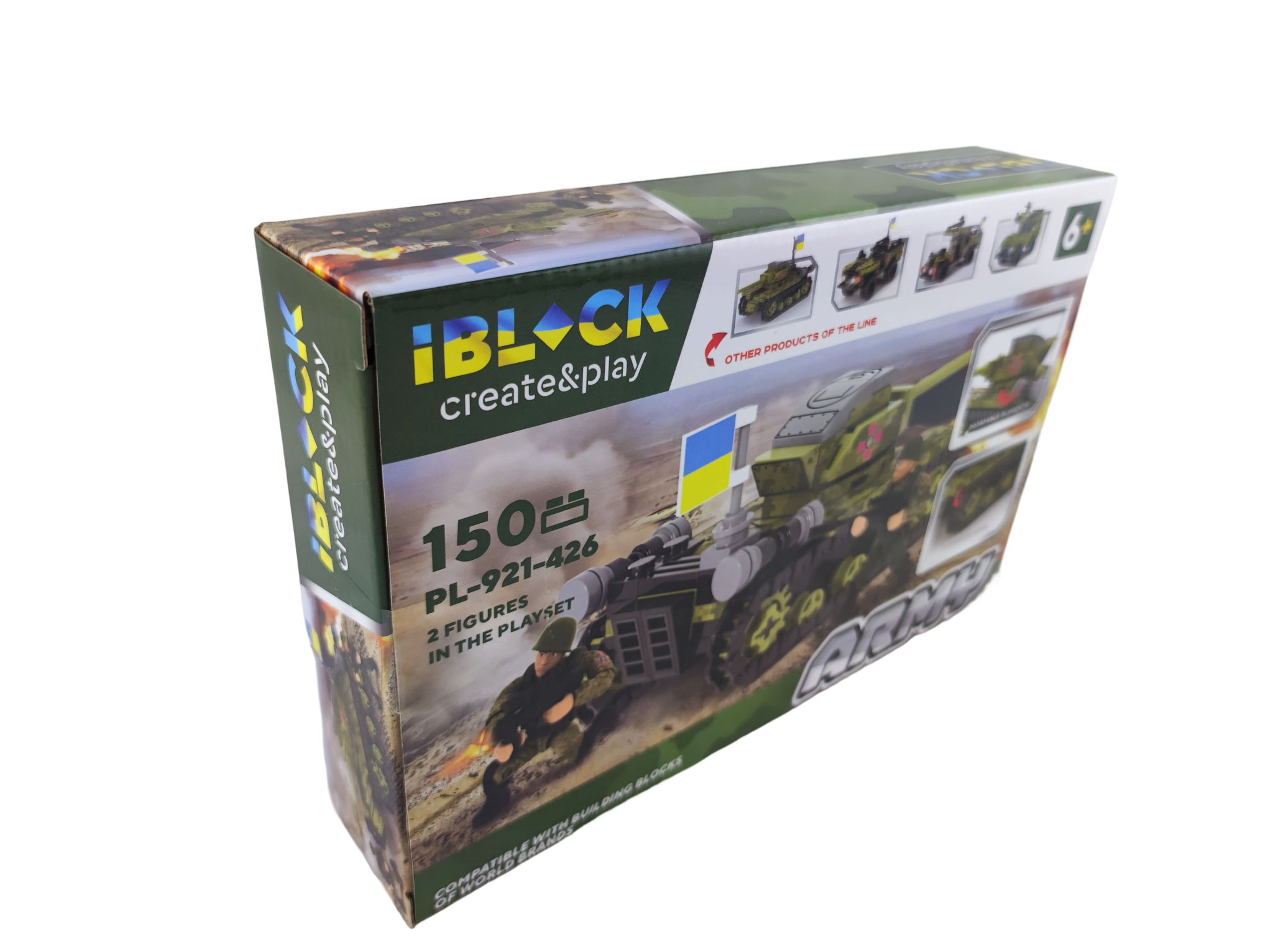 Конструктор Iblock Военная техника Танк на гусеницах PL-921-426 150 деталей (137674) - фото 2 Конструктор Iblock Военная техника Танк на гусеницах PL-921-426 150 деталей (137674) - фото 2