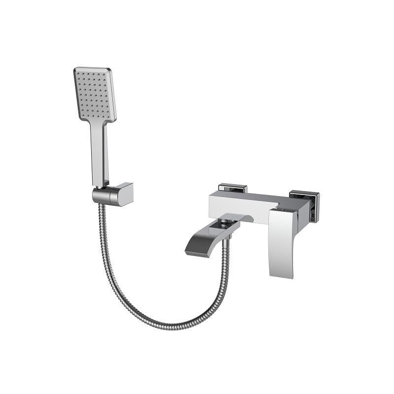 Смеситель для ванны KOER KB-41007-01 с коротким изливом Хром (KR3454)