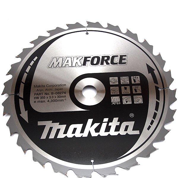 Диск пильный по дереву Makita Makforce 355х30 мм 24T