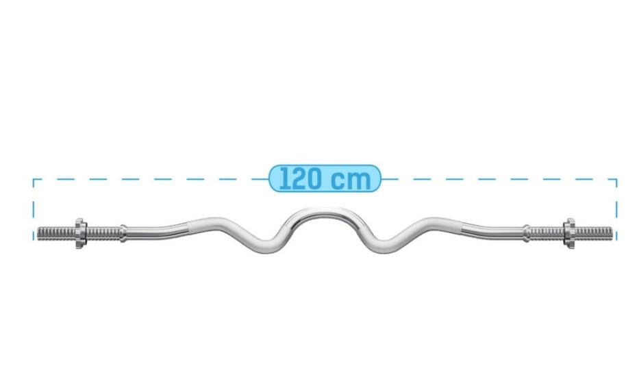 Гриф винтовой W-образный Thunder 120/25 (HBG-SC-120/25) - фото 2