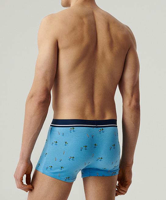 Комплект трусов-боксеров мужских Atlantic 3MH-213 M 3 шт. Голубой (27565565) - фото 3 Комплект трусов-боксеров мужских Atlantic 3MH-213 M 3 шт. Голубой (27565565) - фото 3