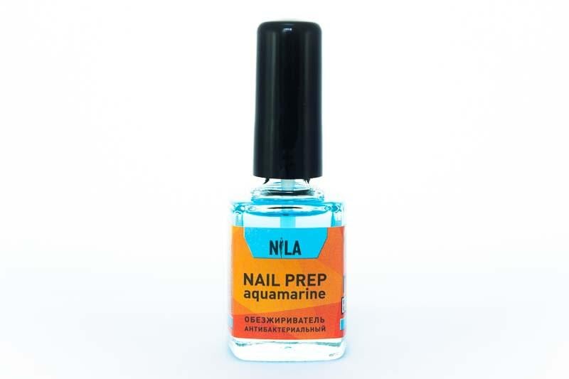 Обезжириватели Nila Nail Prep с антибактериальным эффектом 10 мл Аквамарин