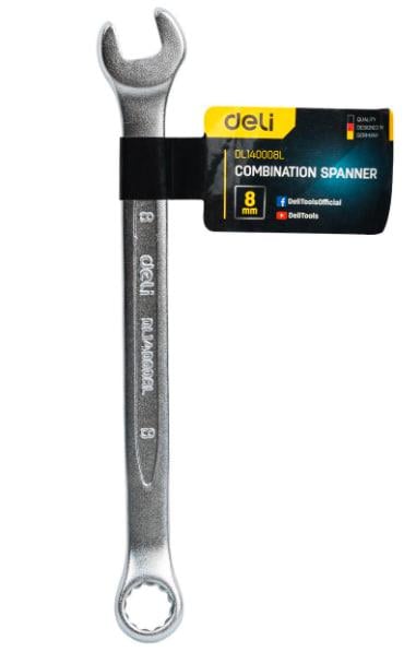 Ключ гаечный комбинированный Deli Tools DL140008L 8 мм (27207000)