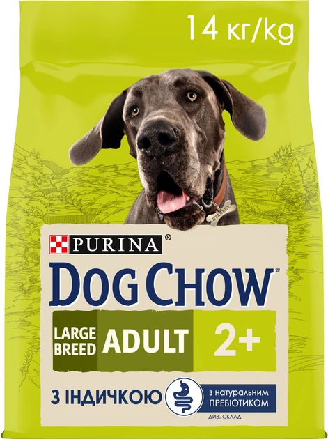 Корм сухий для собак великих порід Dog Chow Large Breed з індичкою 14 кг (87926)