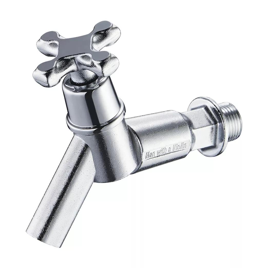 Кран садовый Wezer JIK22-102 с вентилем Хром (102459)